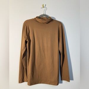 Zenana Deep Camel Turtleneck Long-Sleeve